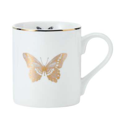 Кружка фарфоровая Butterfly Mikasa WHITE 280 мл Kitchen Craft MKCANBFLY