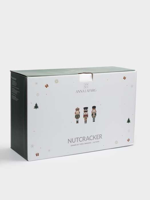 Сервиз обеденный, 6 перс, 18 пр, фарфор P, белый, Щелкунчики, Nutcracker ANNA LAFARG ANLAF-HS25021101