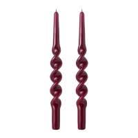 Набор из двух свечей бордового цвета из коллекции essential, 35 см Tkano TK25-CND0005