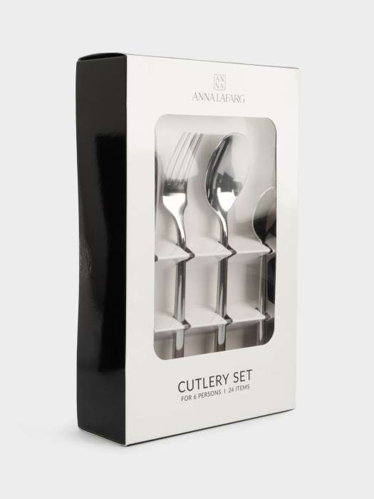 Столовые приборы, 6 перс, 24 пр, сталь, Geneva ANNA LAFARG ANLAF-NORYA201301