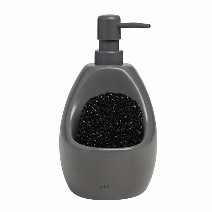 Диспенсер для мыла с подставкой для губки joey, 590 мл, уголь UMBRA 330750-149