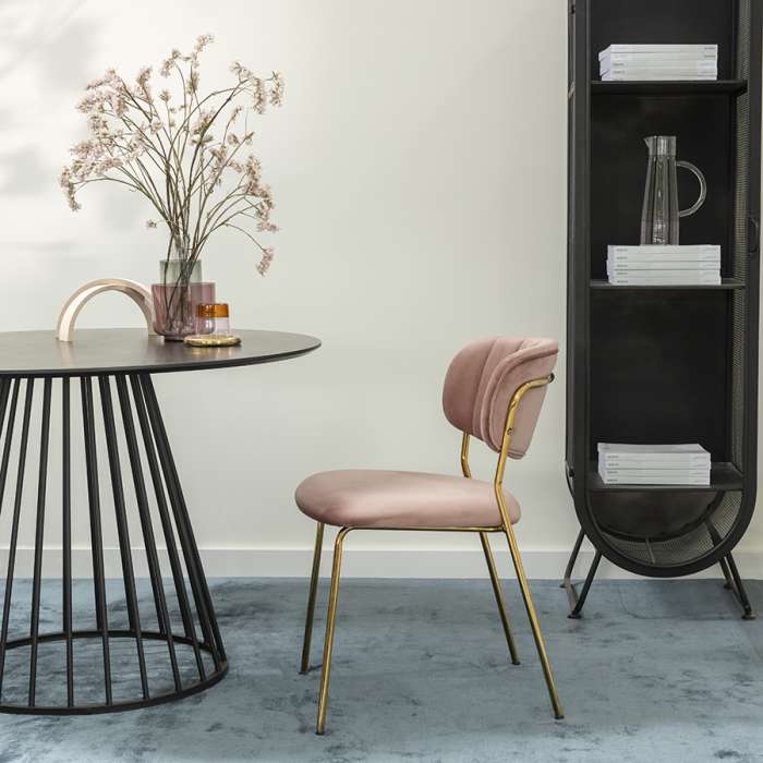 Стул eirill, велюр, розовый Bergenson Bjorn BB0000108