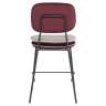 Стул полубарный с контрастным кантом pea, велюр, бордовый/бежевый Bergenson Bjorn BB0000692