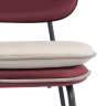 Стул полубарный с контрастным кантом pea, велюр, бордовый/бежевый Bergenson Bjorn BB0000692