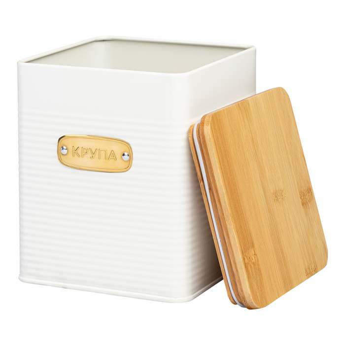 Банка для хранения крупы irmel, 3,2 л, молочная Smart Solutions SS0000209