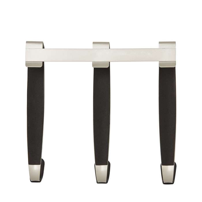 Вешалка надверная schnook, 23 см, черная-никель, 3 крючка UMBRA 318273-047