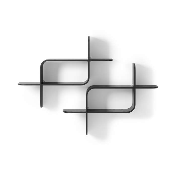 Полка настенная montage, черная UMBRA 1017571-040