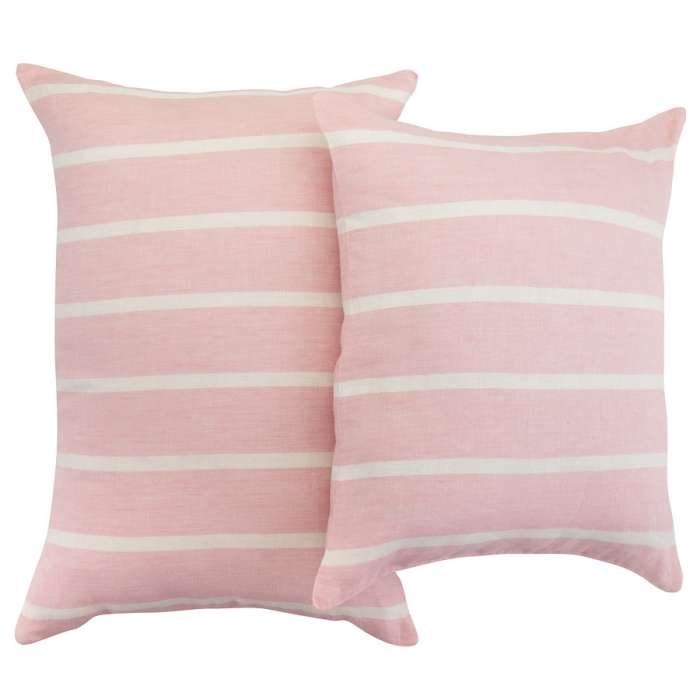 Чехол на подушку декоративный в полоску цвета пыльной розы из коллекции essential, 40х60 см Tkano TK21-CC0004