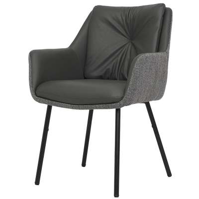 Стул allar, экокожа, рогожка, серый Bergenson Bjorn BB000022