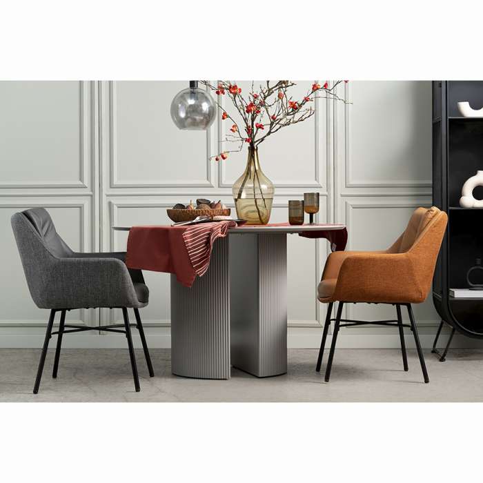 Стул allar, экокожа, рогожка, серый Bergenson Bjorn BB000022