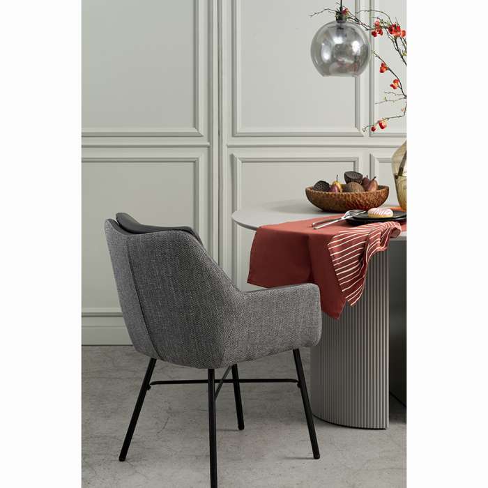 Стул allar, экокожа, рогожка, серый Bergenson Bjorn BB000022