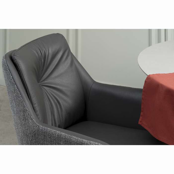 Стул allar, экокожа, рогожка, серый Bergenson Bjorn BB000022