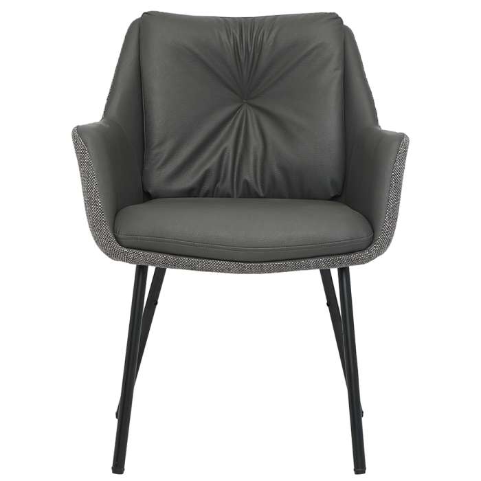 Стул allar, экокожа, рогожка, серый Bergenson Bjorn BB000022