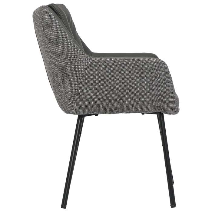 Стул allar, экокожа, рогожка, серый Bergenson Bjorn BB000022