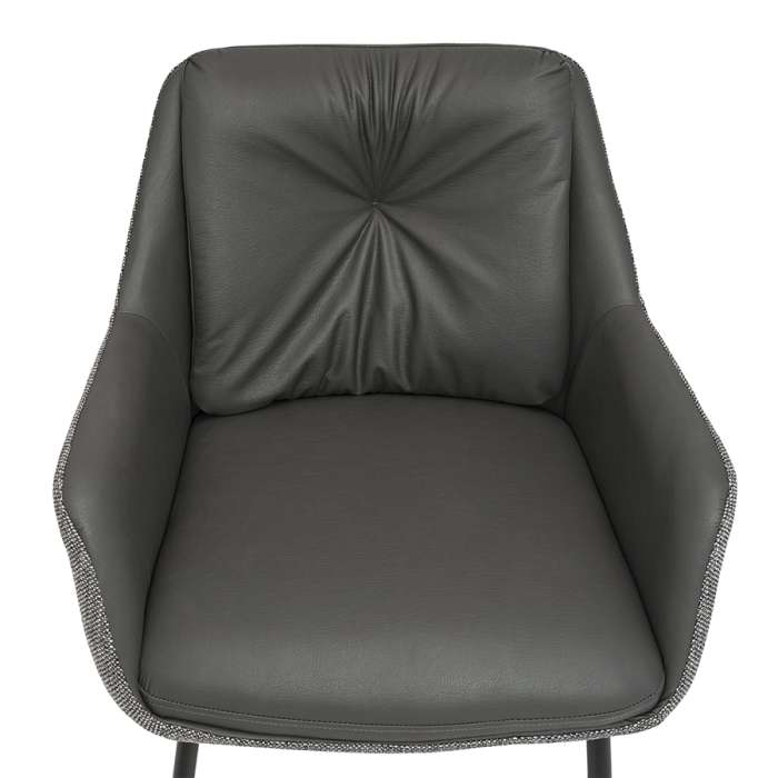 Стул allar, экокожа, рогожка, серый Bergenson Bjorn BB000022