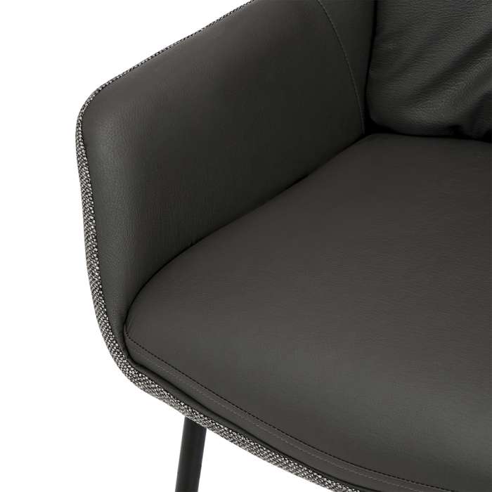 Стул allar, экокожа, рогожка, серый Bergenson Bjorn BB000022