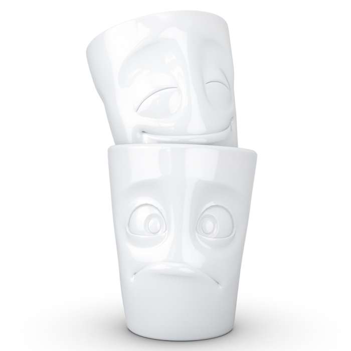 Набор кружек cheery & baffled, 350 мл, белый, 2 шт. Tassen T01.28.01