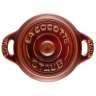 Мини-кокот круглый, 10 см, античный медный STAUB 40511-999