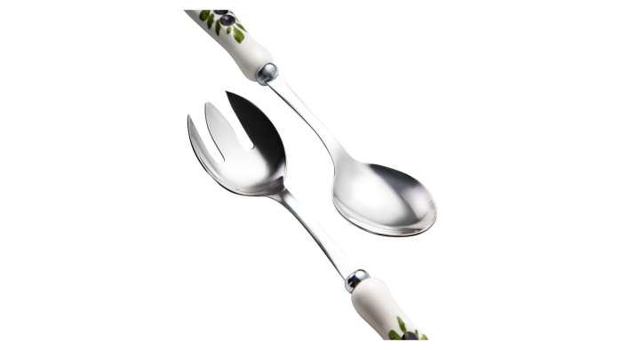 Набор приборов для салата Томаты и оливки 26 см, керамика, сталь нержавеющая EDELWEISS EDW-0511PO
