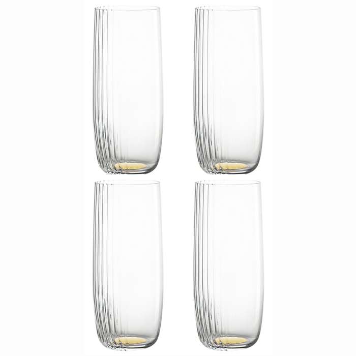 Набор стаканов Alice в подарочной упаковке, 370 мл, золотистые, 4 шт. LIBERTY JONES LJ0000144