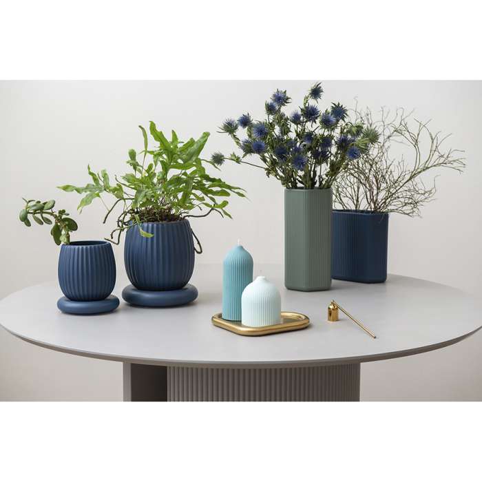 Горшок цветочный темно-синего цвета из коллекции edge, 2,7л Tkano TK22-DEC-PT0003