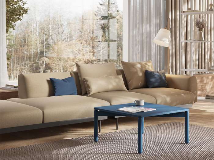 Столик кофейный saga, 60х60 см, синий LATITUDE SGBRDTBL_C_SQBL60