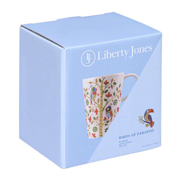 Кружка love birds из коллекции birds of paradise в подарочной упаковке, 350 мл Liberty Jones LJ0000174