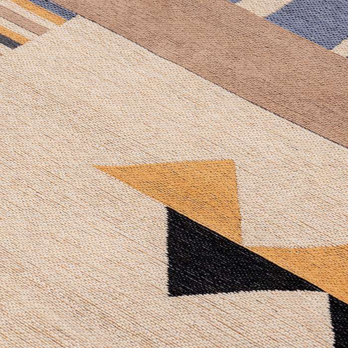 Ковер из хлопка по мотивам нанайских орнаментов из коллекции cultural heritage, 120х180 см Tkano TK24-DR0020