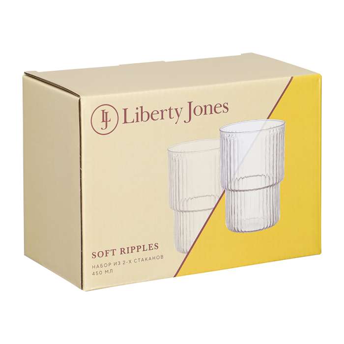 Набор из 2-х стаканов soft ripples, 450 мл Liberty Jones LJ0000272