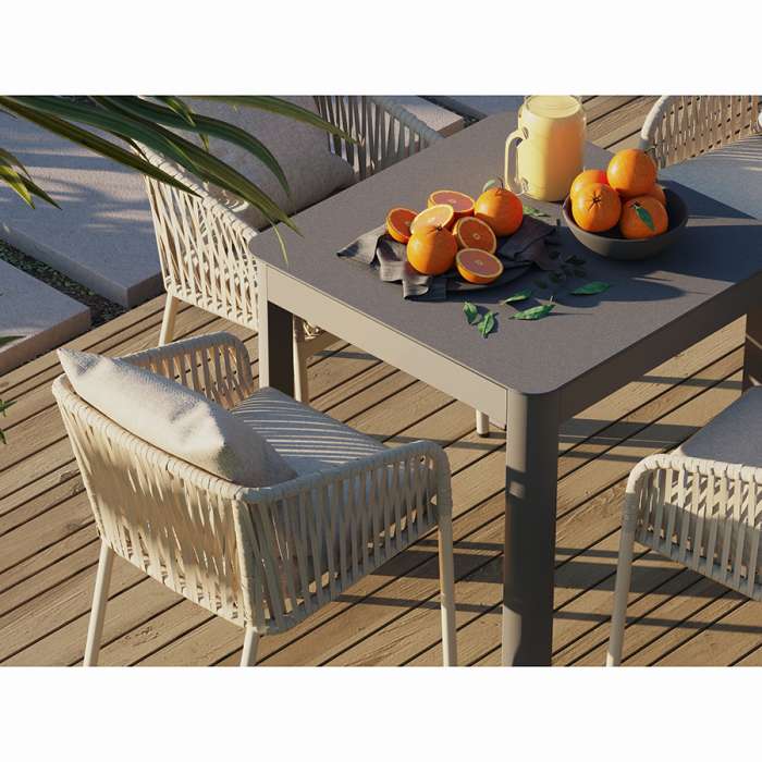 Стол обеденный leif, 80х80 см, серо-бежевый Bergenson Bjorn BB0000471