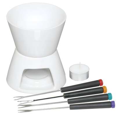 Набор для приготовления шоколадного фондю с 4 вилками KitchenCraft KC Kitchen Craft KCFONCHOC
