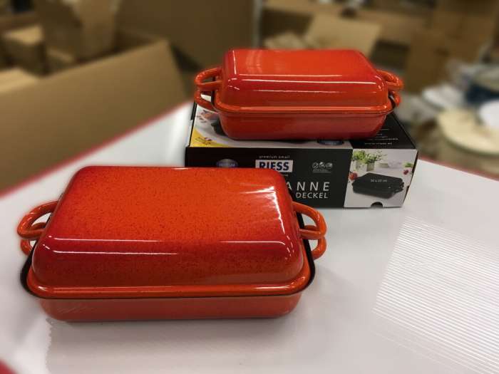 Жаровня для запекания с крышкой,  37х26х12.8 см CORALL RIESS  0105-034