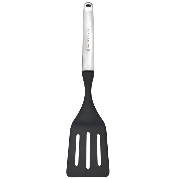 Лопатка с мягкой рукояткой из нерж/стали с прорезями Soft Grip MC, 34 см GREY Kitchen Craft MCSSTURN
