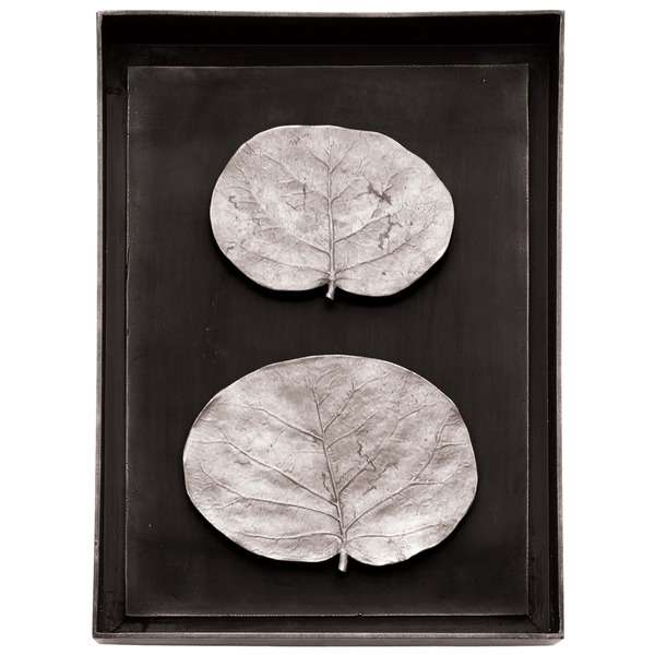 Панно Michael Aram Ботаника 26х35 см, серебристое