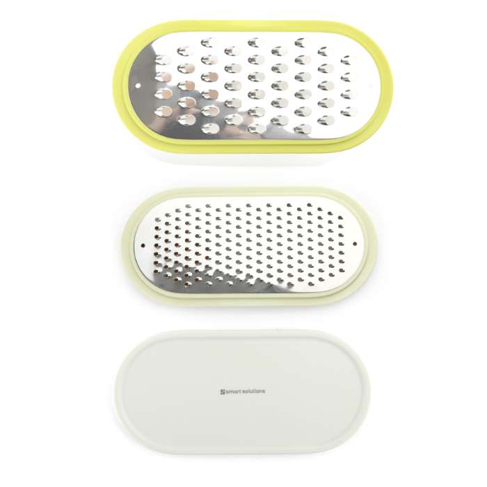 Терка с контейнером и крышкой smart helper, 20х10х9,5 см Smart Solutions SS0000427