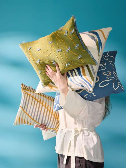 Чехол на подушку Незабудки из коллекции ethnic, 45х45 см Tkano TK26-CC0001