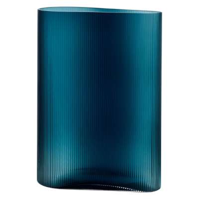 Ваза Nude Glass Туман 38 см, хрусталь, бирюзовая