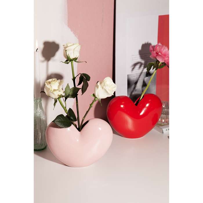 Ваза для цветов love, 15,5 см, светло-розовая DOIY DYVASLOVP