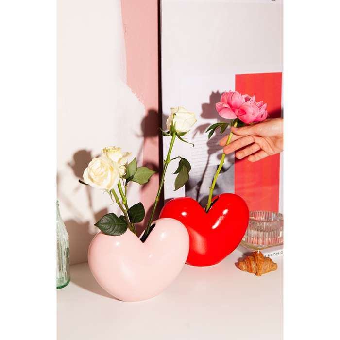 Ваза для цветов love, 15,5 см, светло-розовая DOIY DYVASLOVP