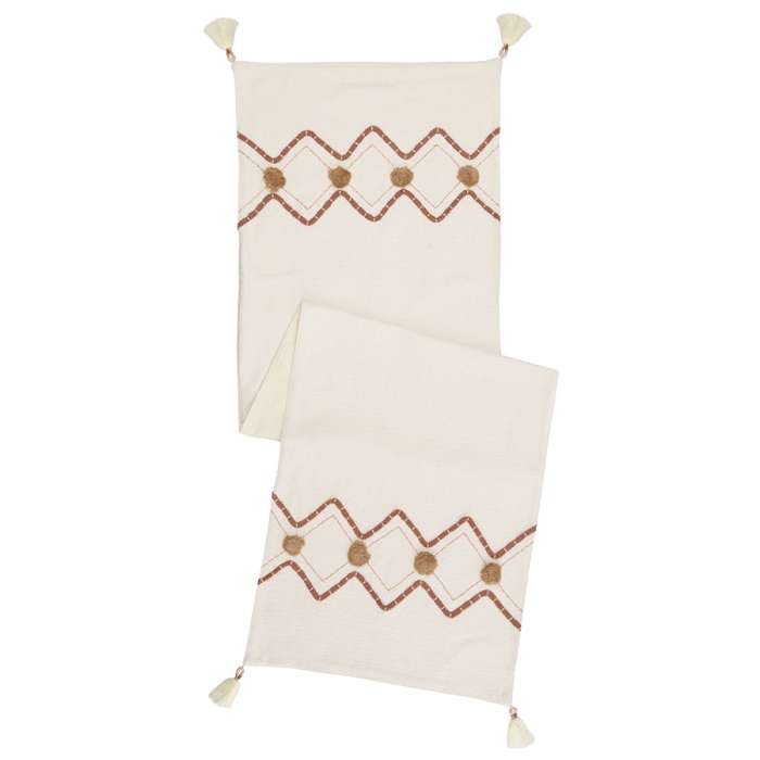 Дорожка на стол с вышивкой geometry из коллекции ethnic, 45х150 см Tkano TK23-TR0001