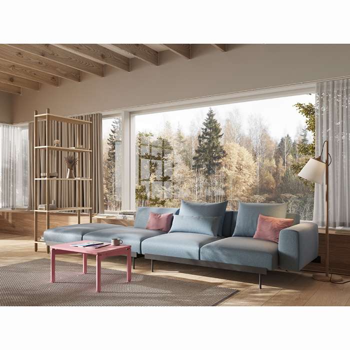 Столик кофейный saga, 50х70 см, розовый LATITUDE SGBRDTBL_CPK70_50