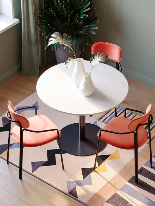 Ковер из хлопка по мотивам нанайских орнаментов из коллекции cultural heritage, 160х230 см Tkano TK24-DR0021