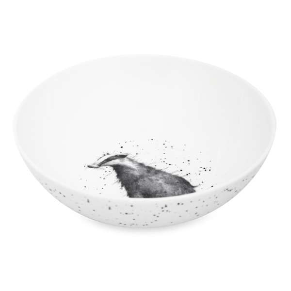 Салатник порционный Royal Worcester Забавная фауна Барсук 15 см, фарфор костяной