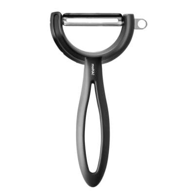 Овощечистка с поворотным лезвием MoHa REVERSO VEGGIE (чёрная), (стальная) MOH-6945618