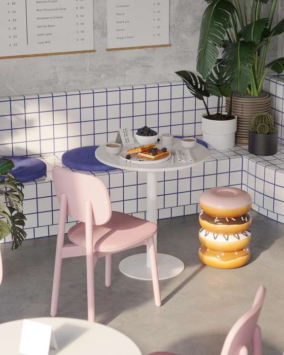 Стол обеденный favian, D70 см, белый Bergenson Bjorn BB0000822