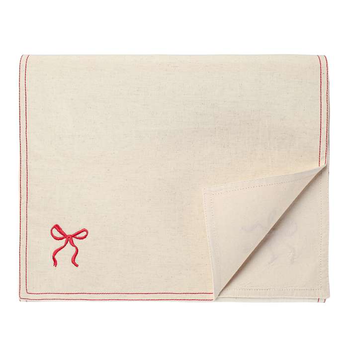 Дорожка на стол fancy bows бежевого цвета из коллекции essential, 45x150 см Tkano TK25-TR0007