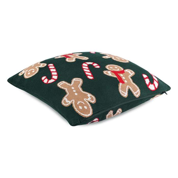 Подушка вязаная с новогодним рисунком gingerman из коллекции new year essential, 45x45 см Tkano TK25-CU0014