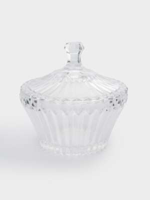 Конфетница, 17 см, с крышкой, стекло Р, Saltaire ANNA LAFARG ANLAF-1206