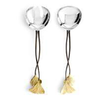 Набор сервировочных предметов Michael Aram Листья гинкго 29,5 см, сталь нержавеющая, 2 шт