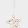 Игрушка елочная, 10 см, бисер/полифилл, серебристая, Звезда, New year ANNA LAFARG ANLAF-NY-1110